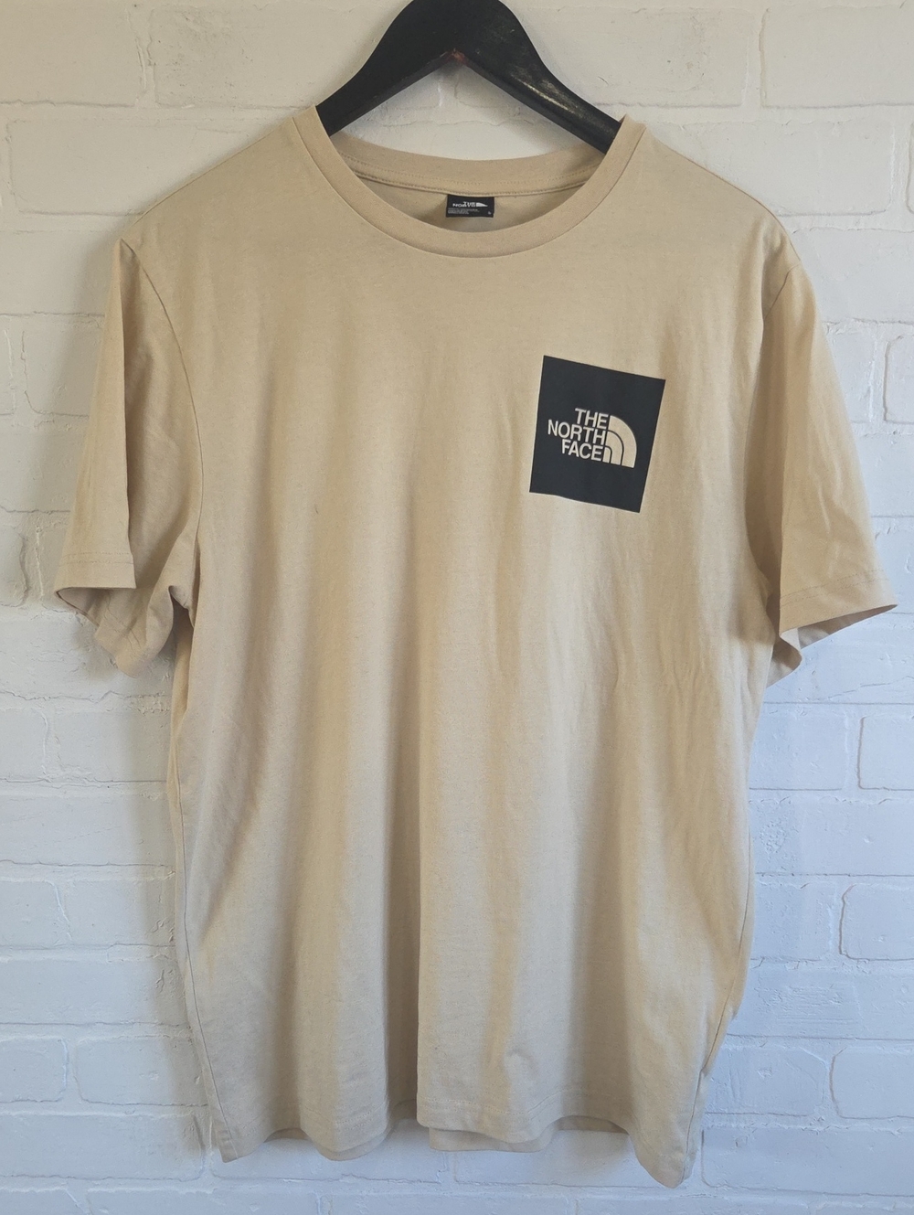 The North Face Men's Beige Logo Crew Neck T-Shirt